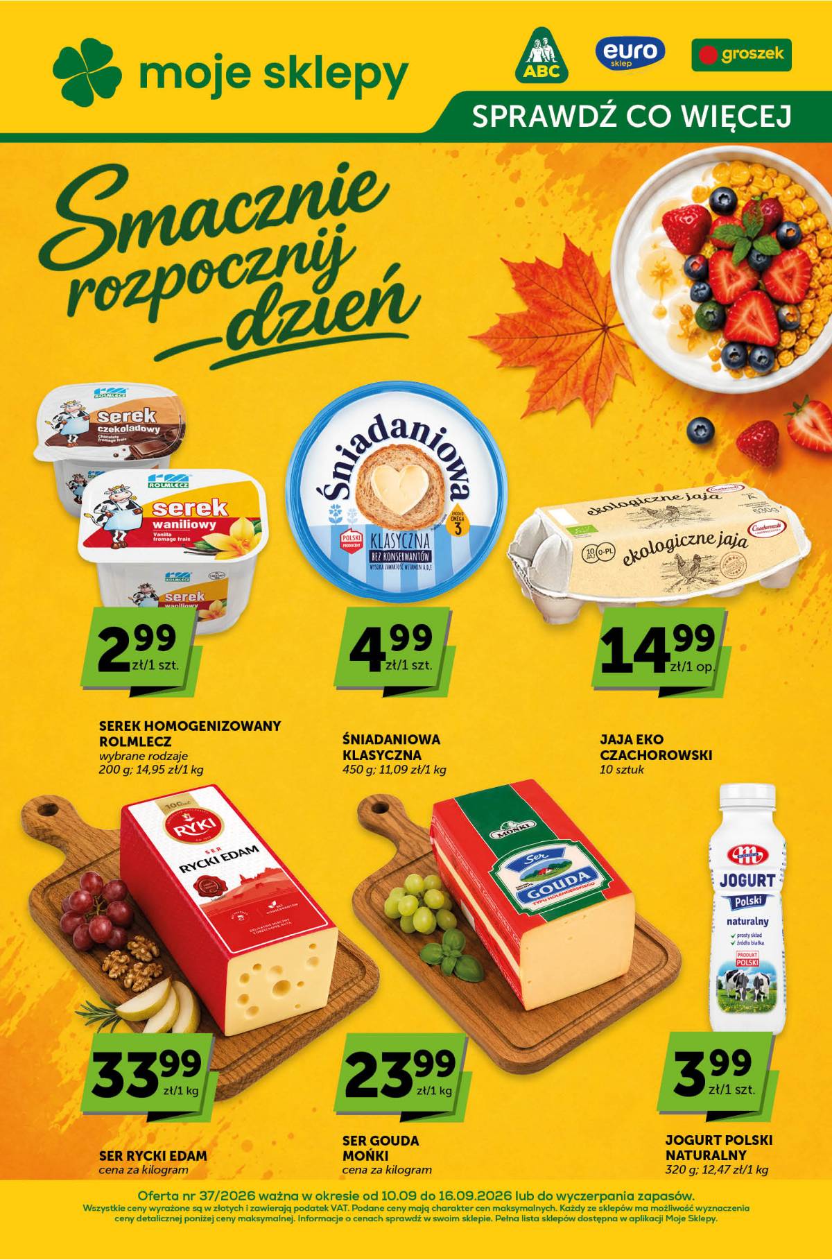 Moje Sklepy (Groszek, ABC) - Moje Sklepy "Katalog" akcijų leidinys 1 puslapis