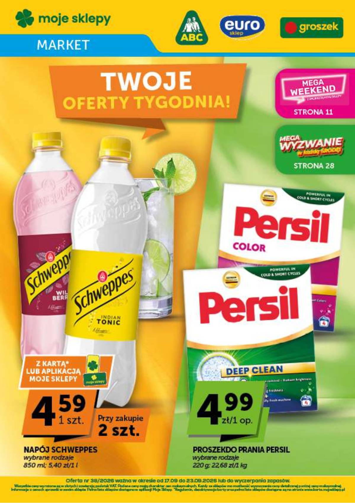 Moje Sklepy (Groszek, ABC) - Moje Sklepy "Market" akcijų leidinys 1 puslapis
