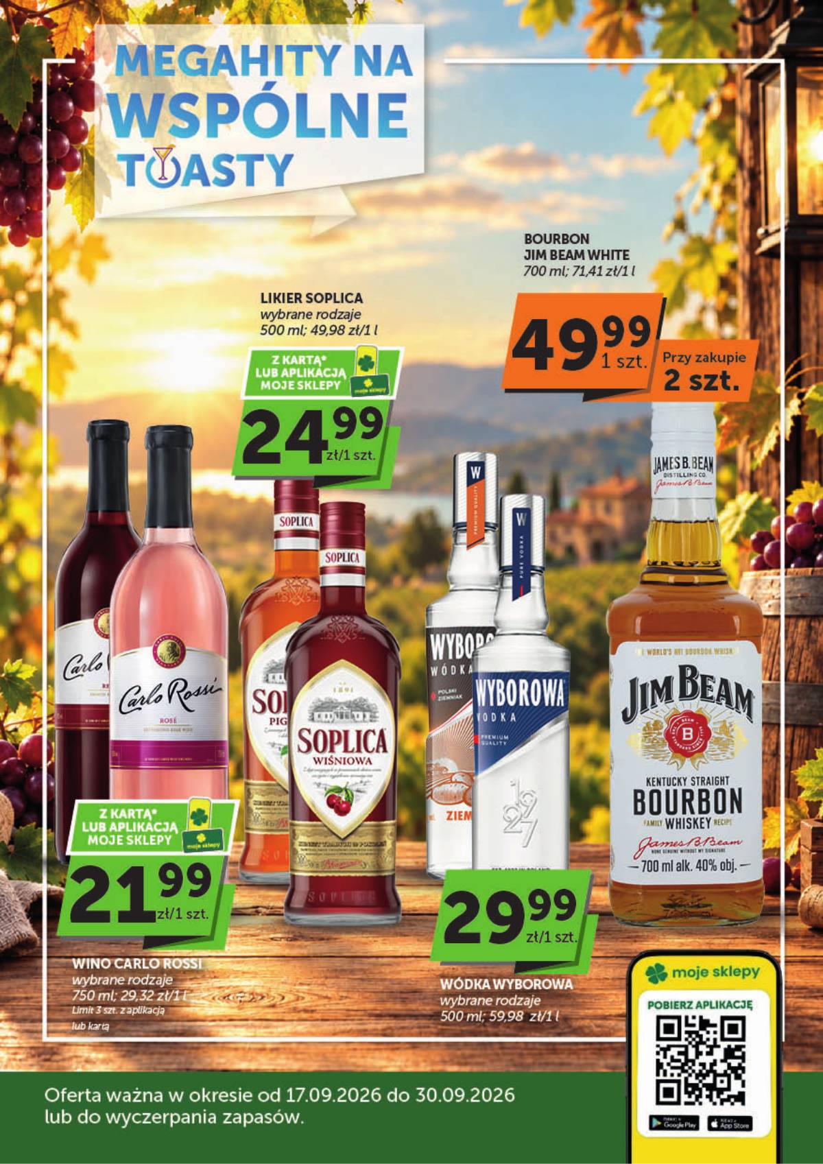 Moje Sklepy (Groszek, ABC) - Moje Sklepy "alkoholowa" akcijų leidinys 1 puslapis