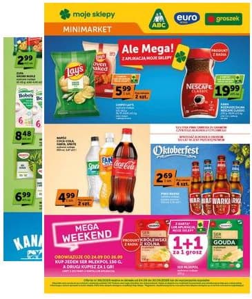 Moje Sklepy (Groszek, ABC) - Moje Sklepy "Minimarket" akcijų leidinys 2026-09-24 – 2026-09-30