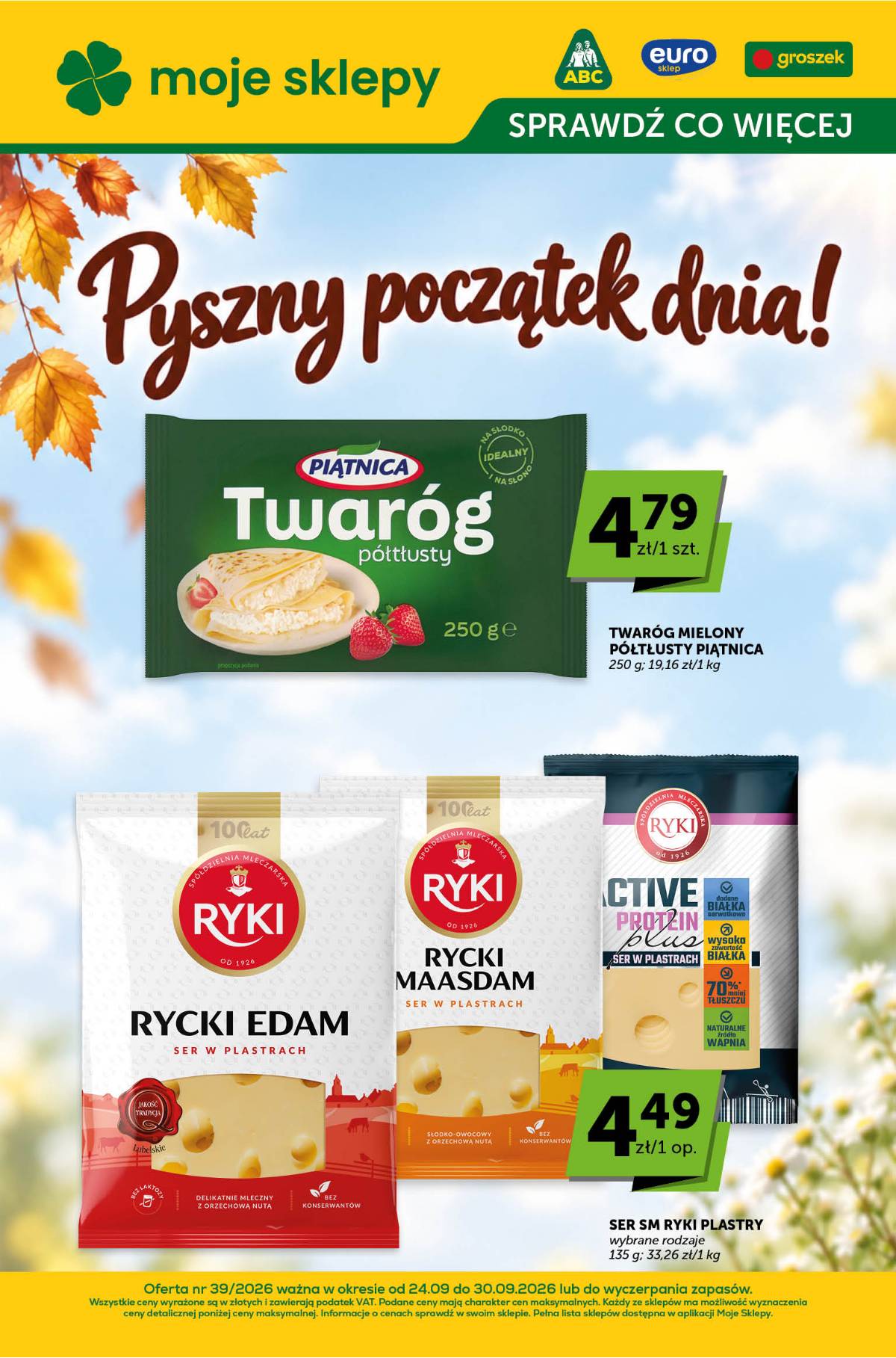 Moje Sklepy (Groszek, ABC) - Moje Sklepy "Katalog" akcijų leidinys 1 puslapis