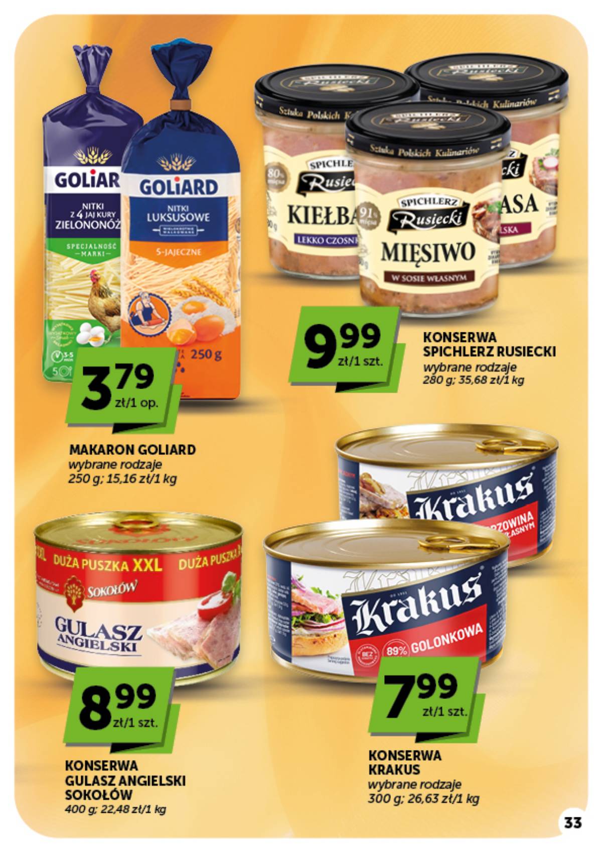 Moje Sklepy (Groszek, ABC) - Moje Sklepy "Supermarket" akcijų leidinys 33 puslapis