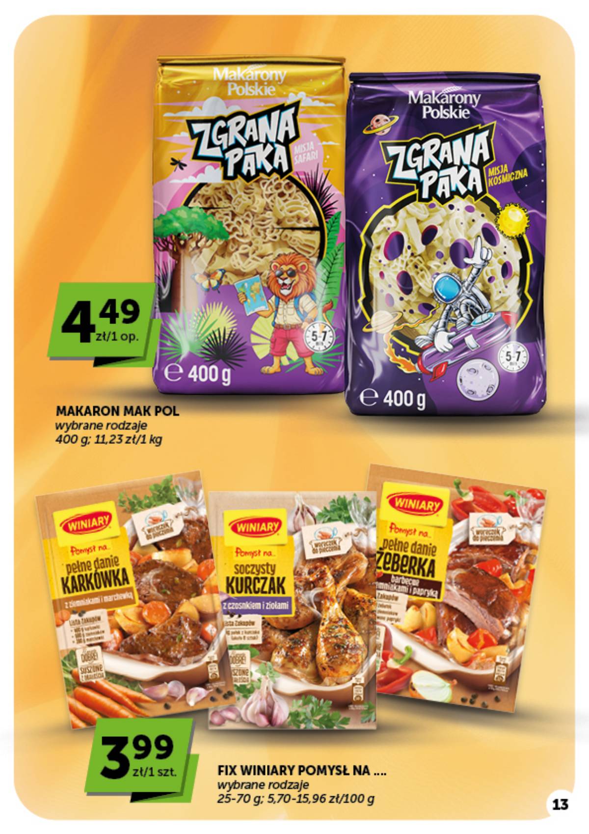 Moje Sklepy (Groszek, ABC) - Moje Sklepy "Minimarket" akcijų leidinys 13 puslapis