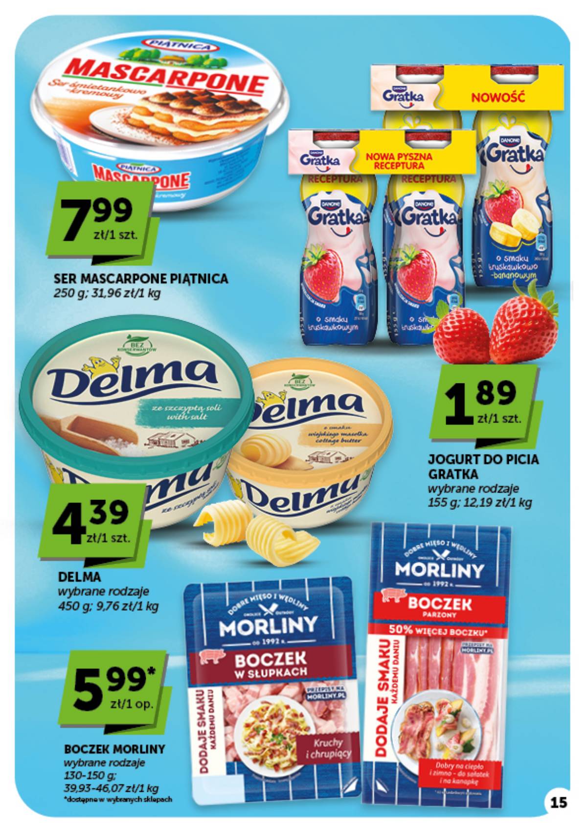 Moje Sklepy (Groszek, ABC) - Moje Sklepy "Minimarket" akcijų leidinys 15 puslapis