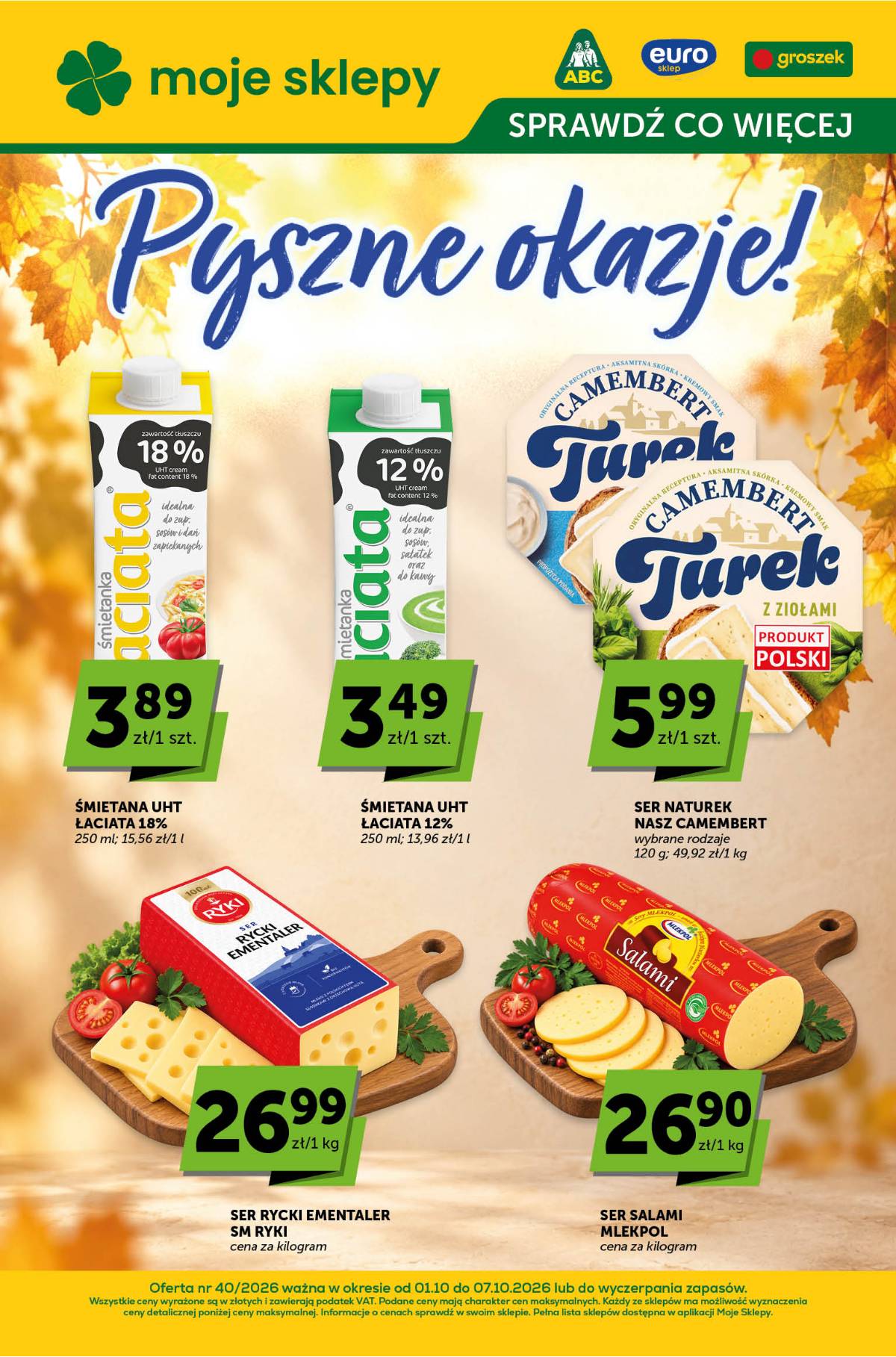 Moje Sklepy (Groszek, ABC) - Moje Sklepy "Sprawdź, co więcej" akcijų leidinys 1 puslapis
