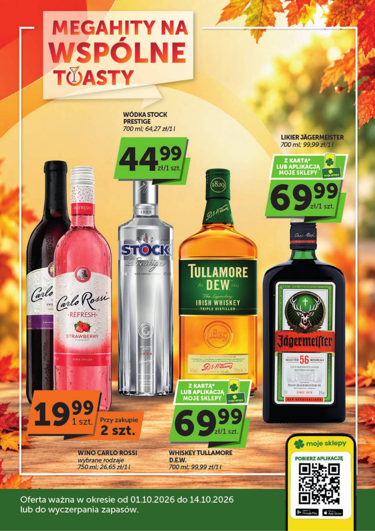 Moje Sklepy (Groszek, ABC) - Moje Sklepy "Alkoholowa" akcijų leidinys 1 puslapis