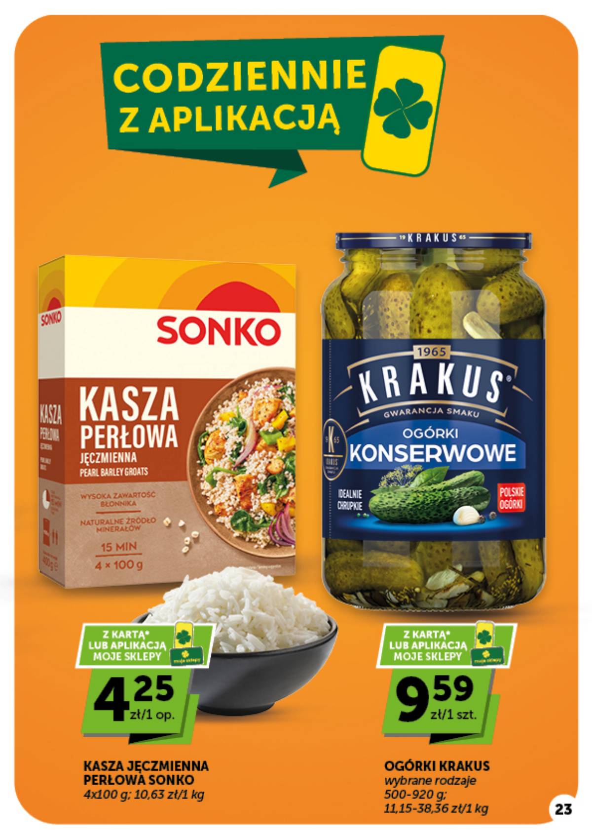 Moje Sklepy (Groszek, ABC) - Moje Sklepy "Supermarket" akcijų leidinys 23 puslapis