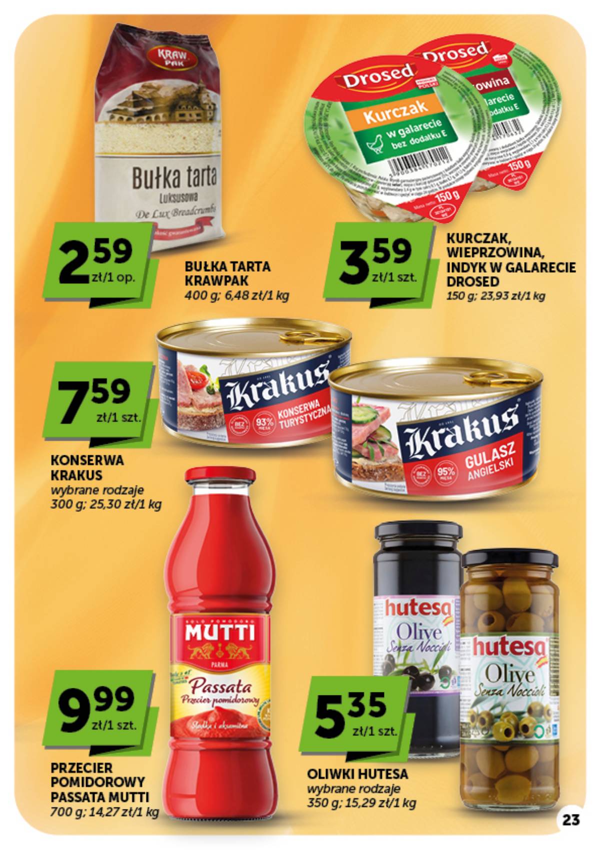 Moje Sklepy (Groszek, ABC) - Moje Sklepy "Market" akcijų leidinys 23 puslapis