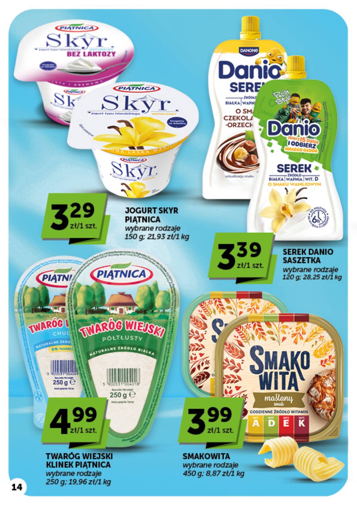Moje Sklepy (Groszek, ABC) - Moje Sklepy "Minimarket" akcijų leidinys 14 puslapis