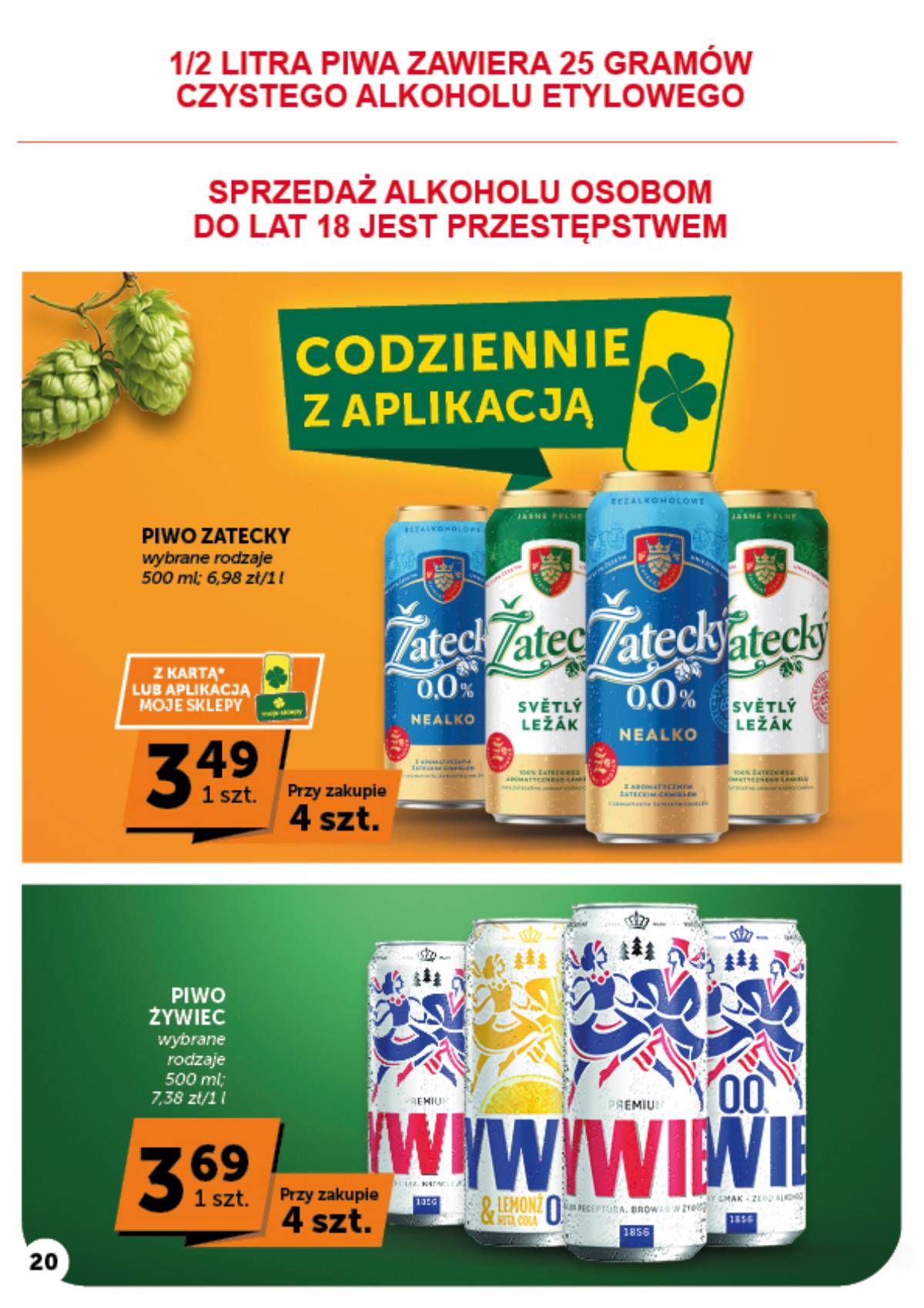 Moje Sklepy (Groszek, ABC) - Moje Sklepy "Minimarket" akcijų leidinys 20 puslapis