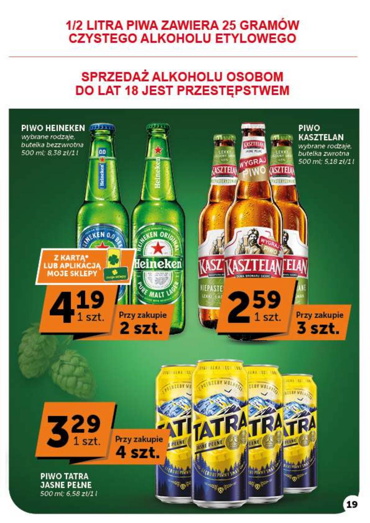 Moje Sklepy (Groszek, ABC) - Moje Sklepy "Minimarket" akcijų leidinys 19 puslapis