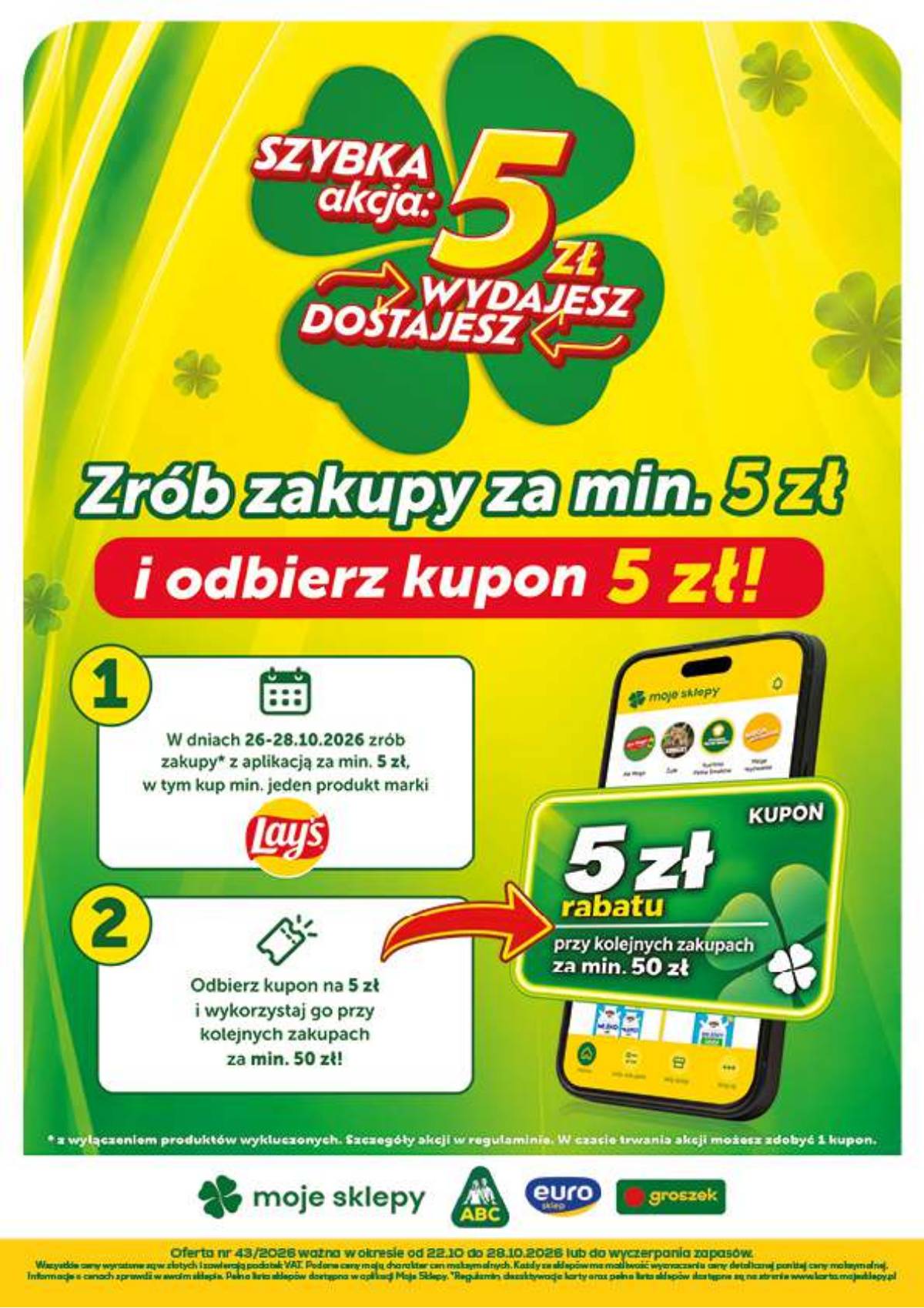 Moje Sklepy (Groszek, ABC) - Moje Sklepy "Minimarket" akcijų leidinys 22 puslapis