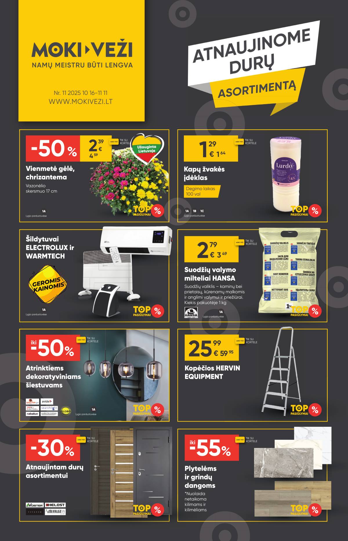 Moki-Veži - Moki-veži akcijų leidinys | 2025-10-16 - 2025-11-11 1 puslapis