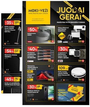 Moki-Veži - Moki-veži akcijų leidinys | 2025-11-13 - 2025-12-09 2025-11-13 – 2025-12-09