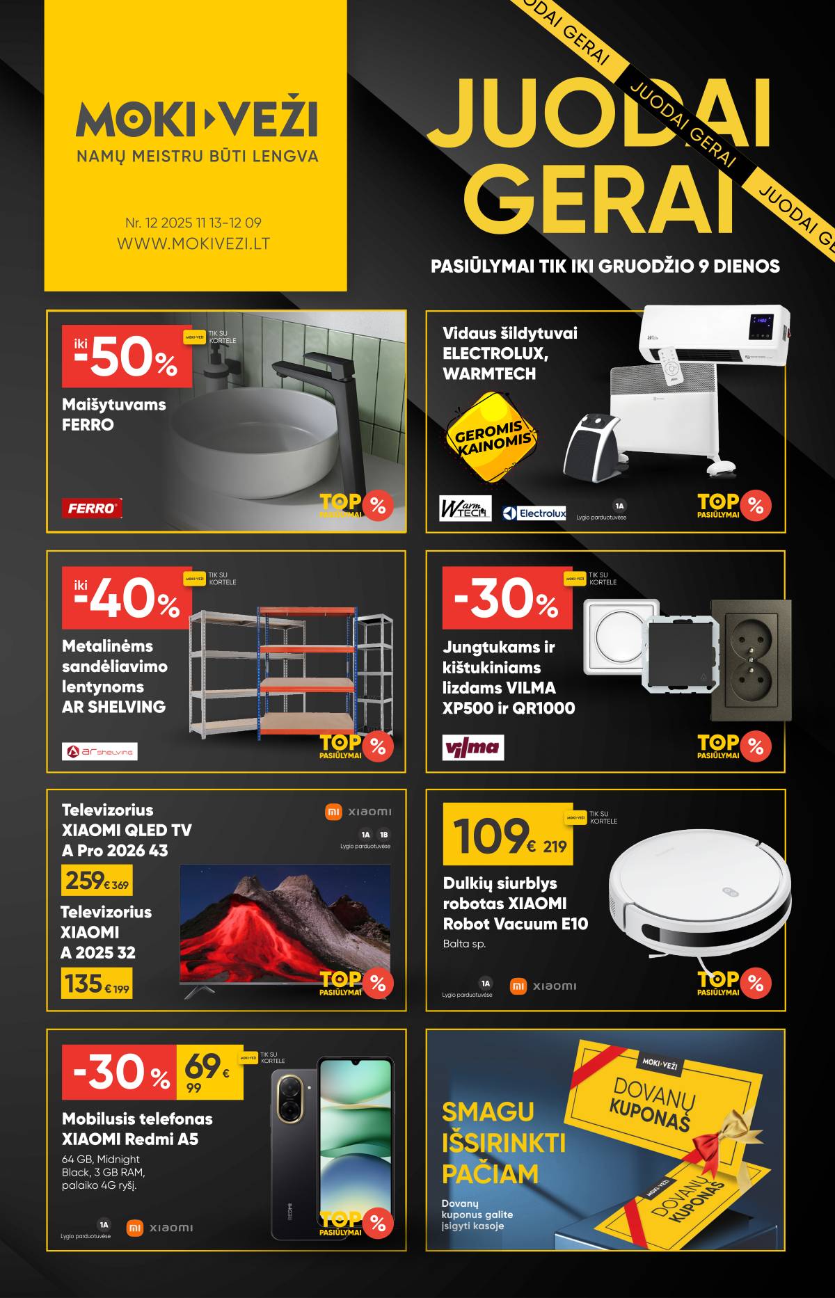 Moki-Veži - Moki-veži akcijų leidinys | 2025-11-13 - 2025-12-09 1 puslapis