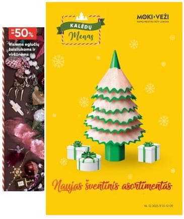 Moki-Veži - Moki-veži kalėdinis nuolaidų leidinys | 2025-11-13 - 2025-12-09 2025-11-13 – 2025-12-09
