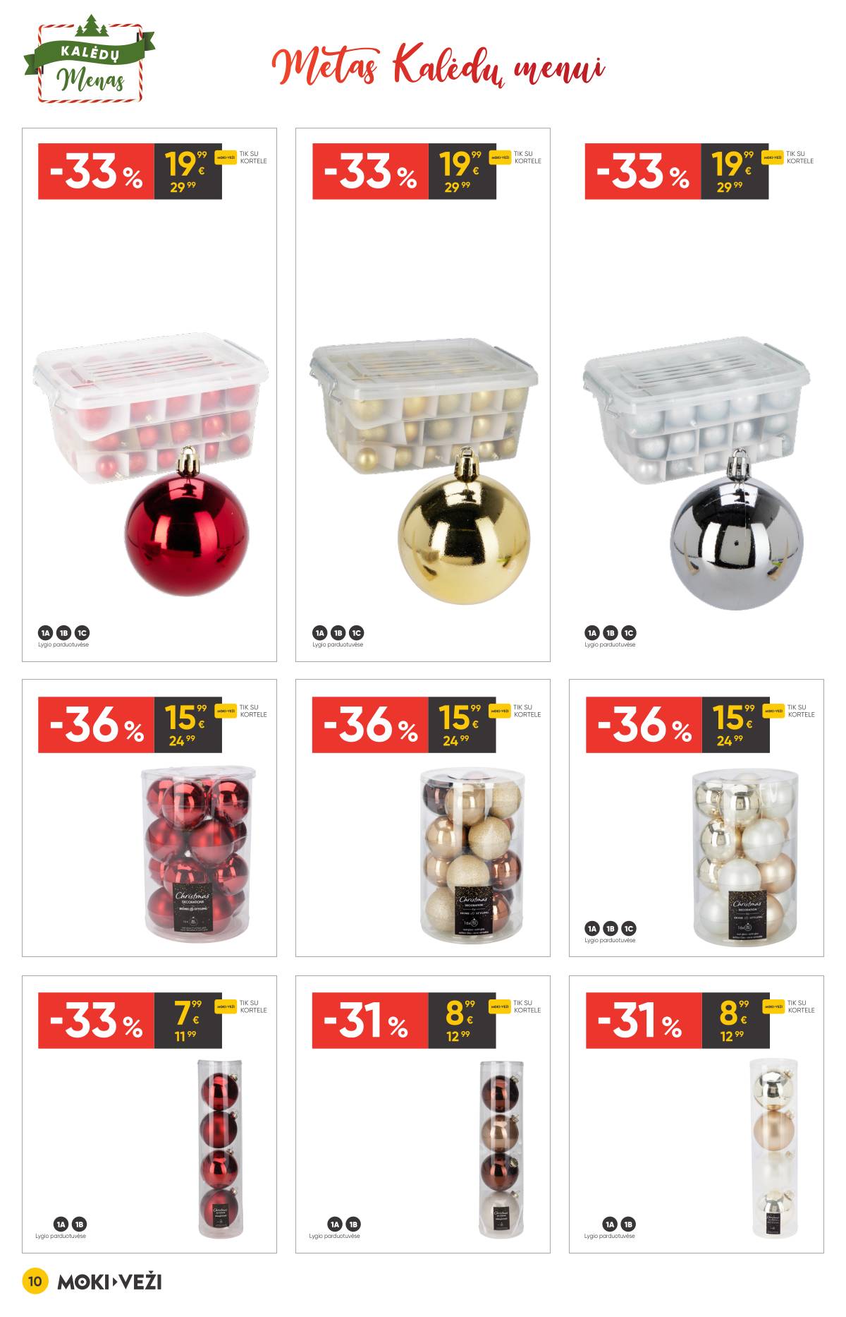 Moki-Veži - Moki-veži kalėdinis nuolaidų leidinys | 2025-11-13 - 2025-12-09 10 puslapis