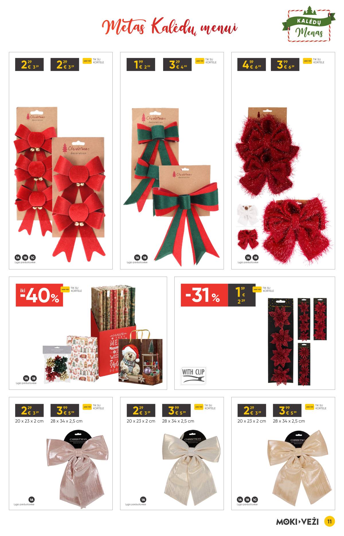 Moki-Veži - Moki-veži kalėdinis nuolaidų leidinys | 2025-11-13 - 2025-12-09 11 puslapis