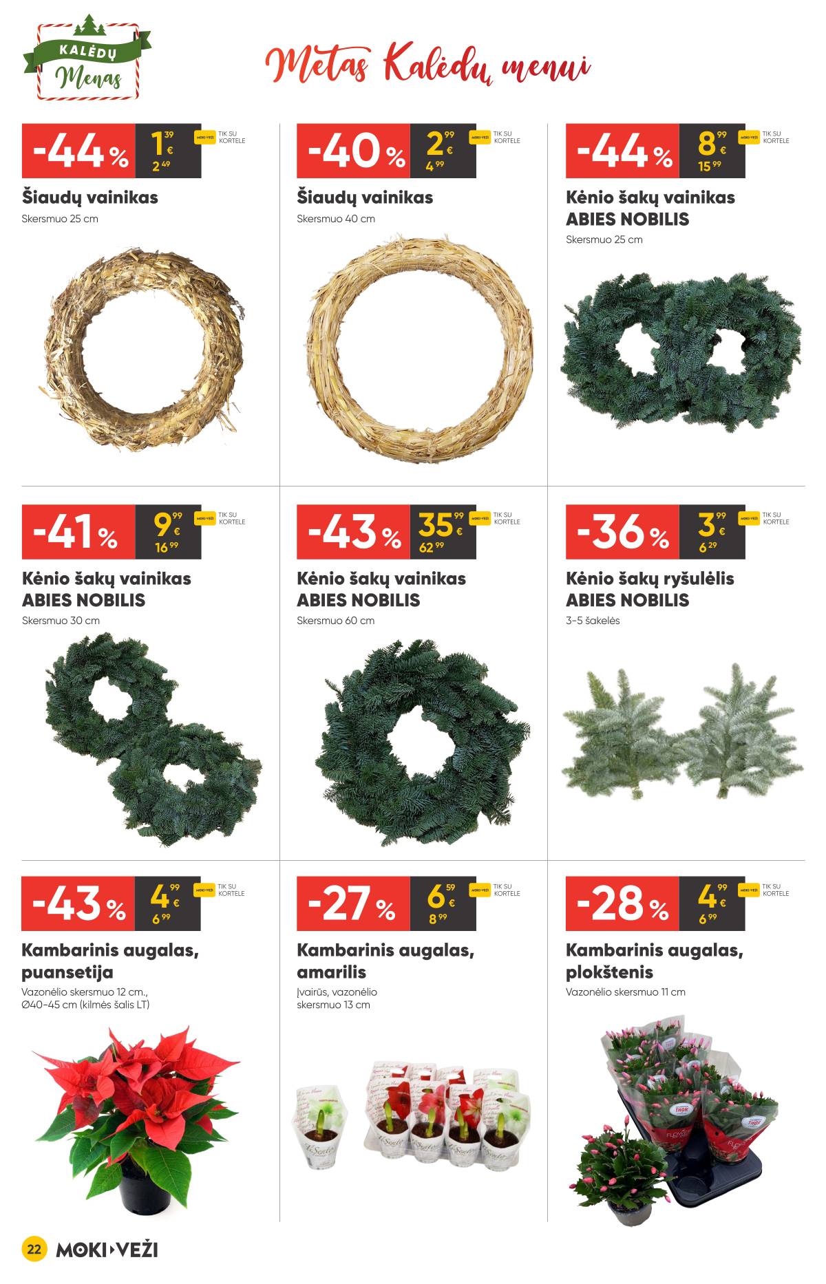 Moki-Veži - Moki-veži kalėdinis nuolaidų leidinys | 2025-11-13 - 2025-12-09 22 puslapis