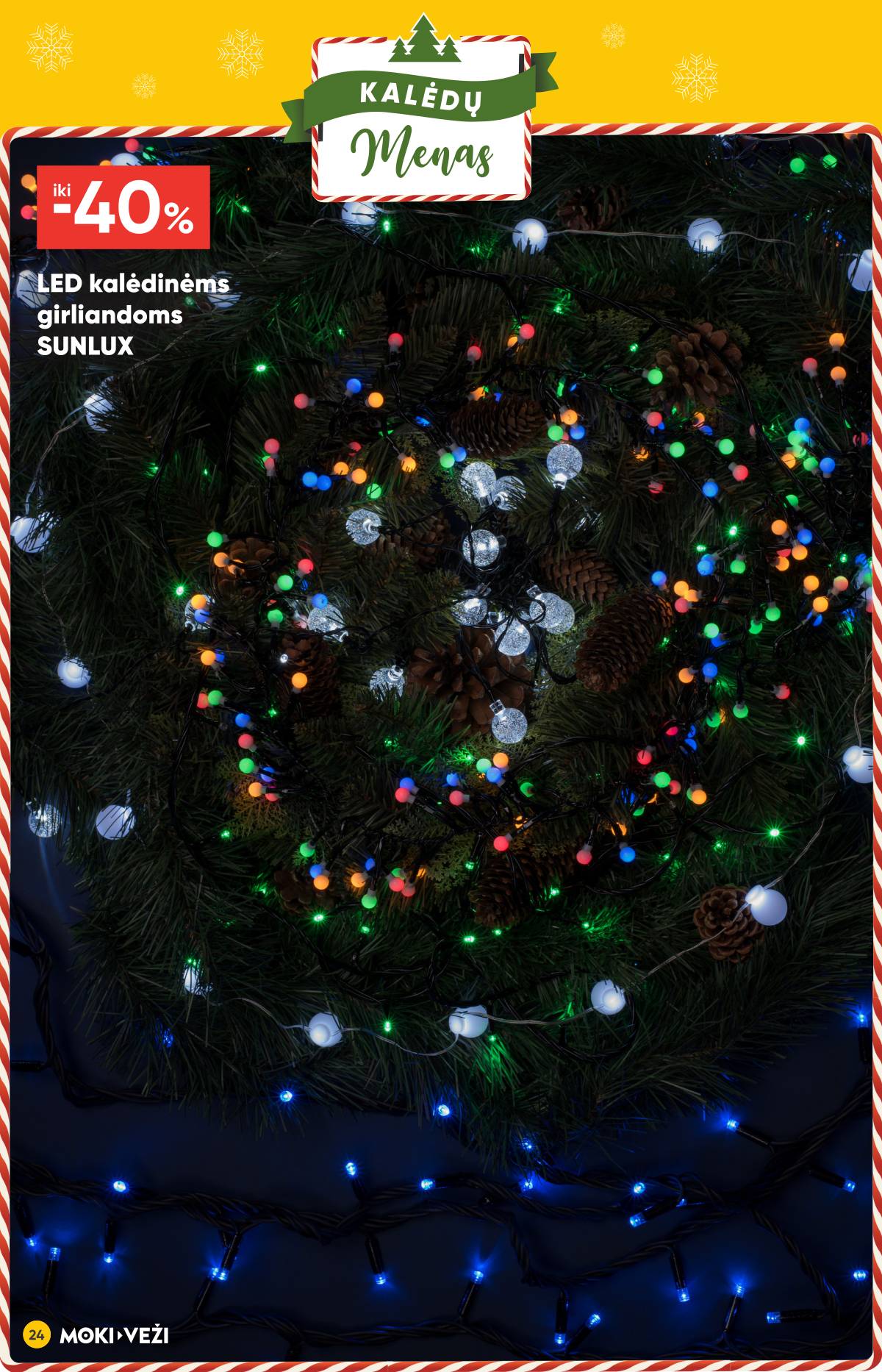 Moki-Veži - Moki-veži kalėdinis nuolaidų leidinys | 2025-11-13 - 2025-12-09 24 puslapis