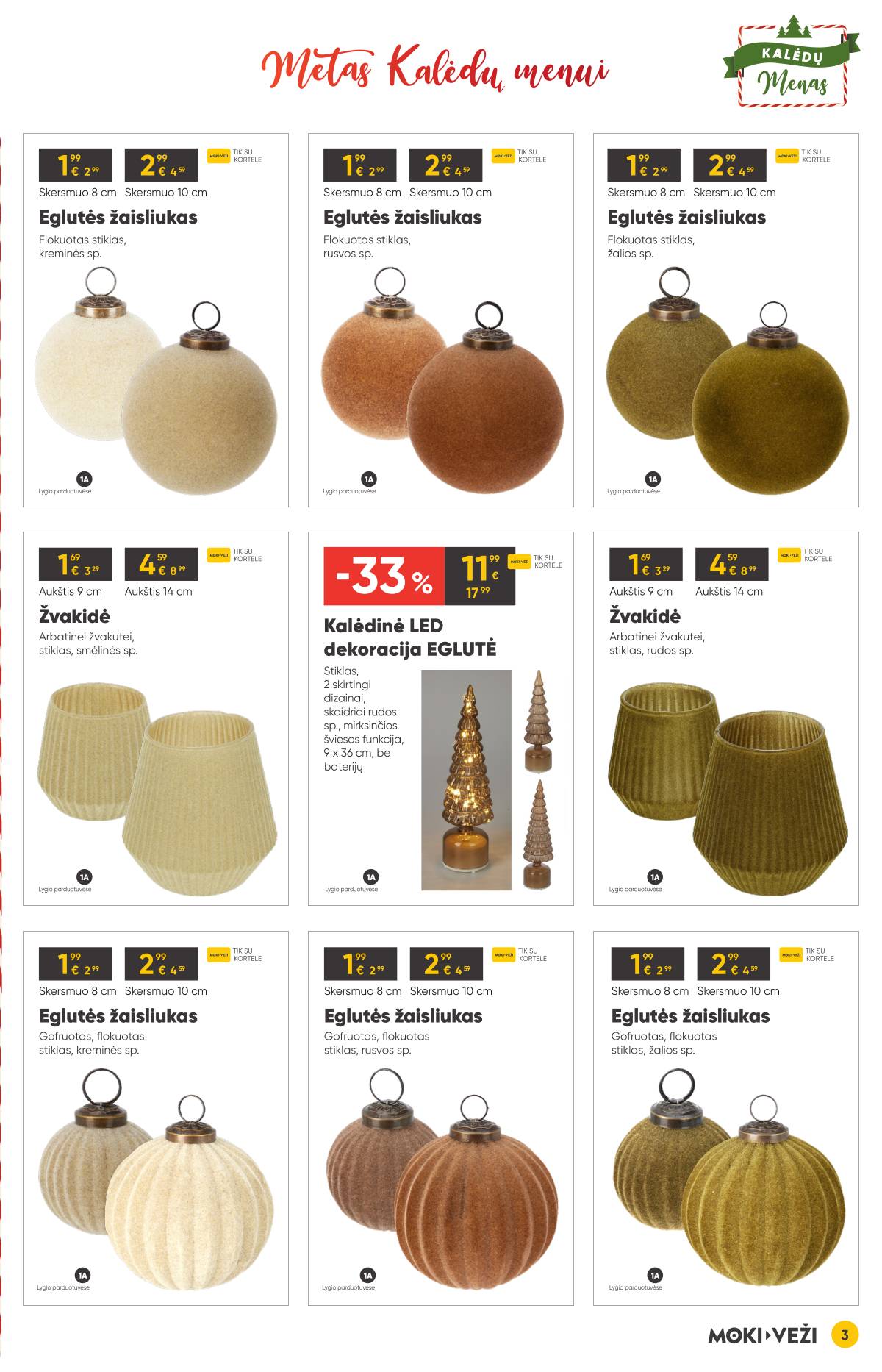 Moki-Veži - Moki-veži kalėdinis nuolaidų leidinys | 2025-11-13 - 2025-12-09 3 puslapis