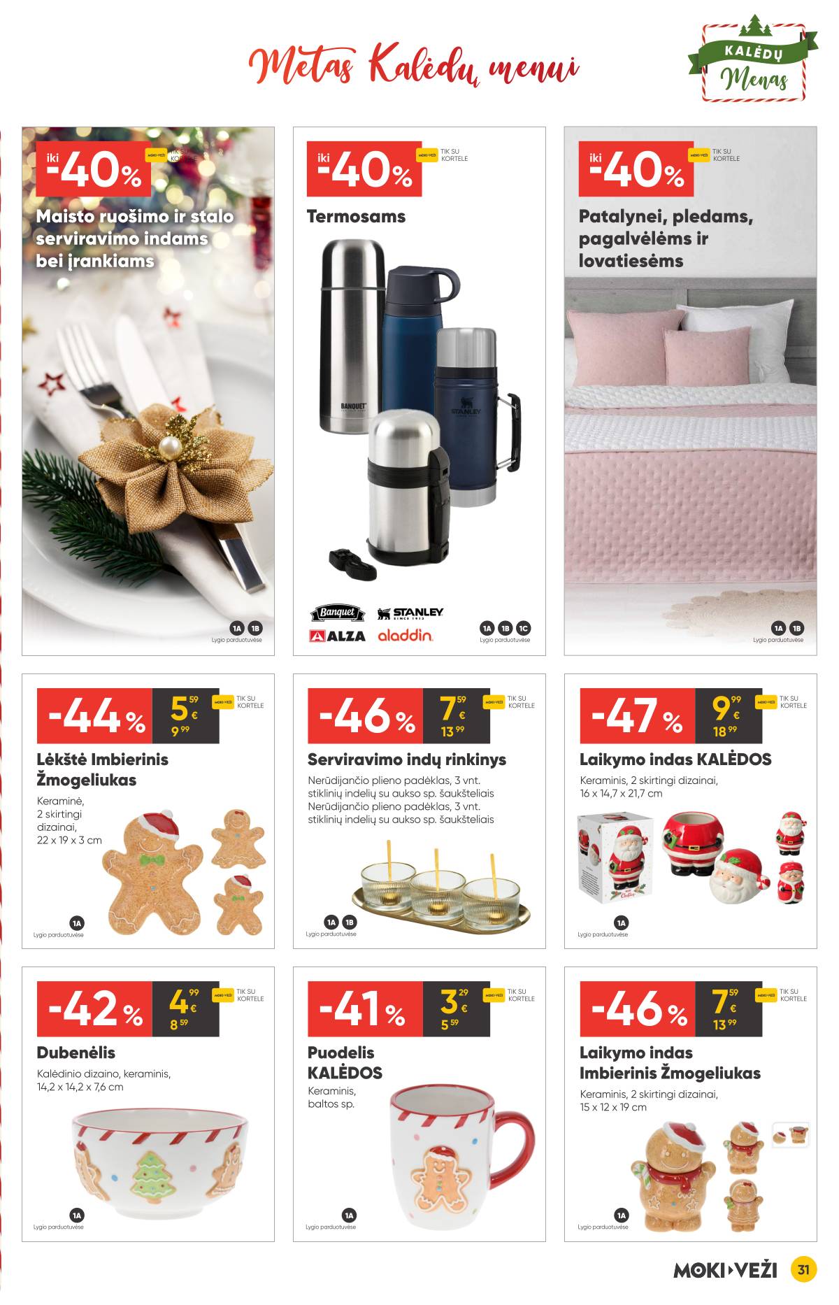 Moki-Veži - Moki-veži kalėdinis nuolaidų leidinys | 2025-11-13 - 2025-12-09 31 puslapis