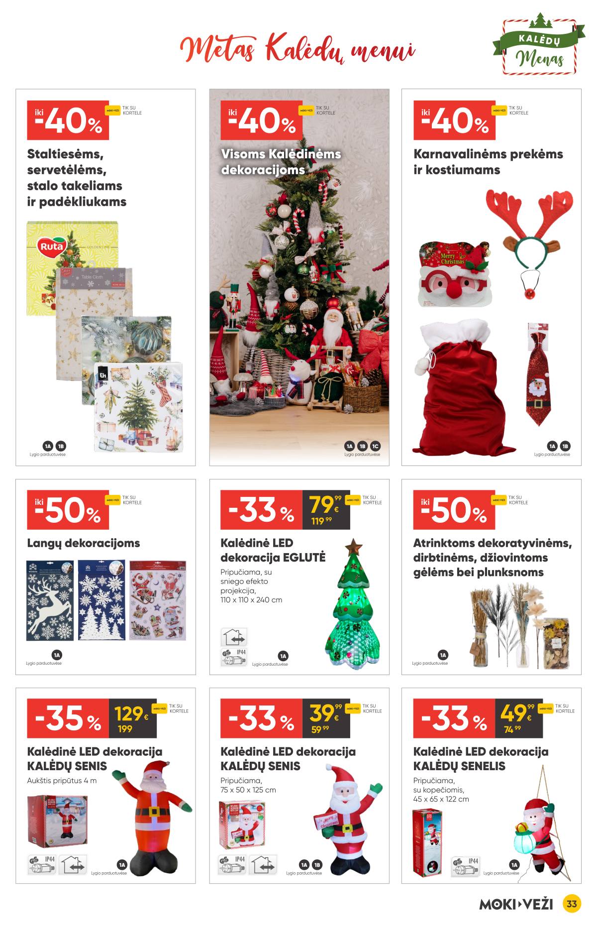 Moki-Veži - Moki-veži kalėdinis nuolaidų leidinys | 2025-11-13 - 2025-12-09 33 puslapis