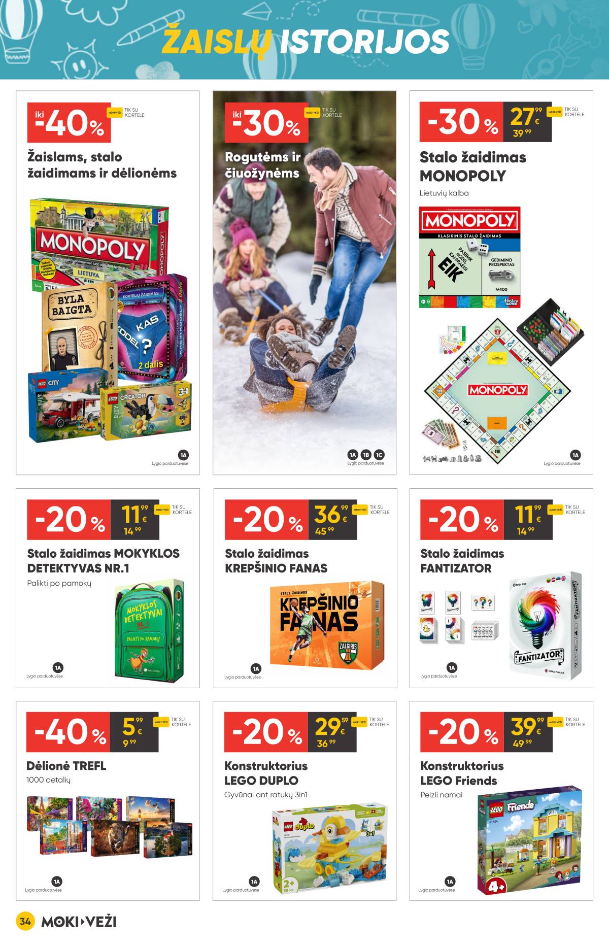 Moki-Veži - Moki-veži kalėdinis nuolaidų leidinys | 2025-11-13 - 2025-12-09 34 puslapis