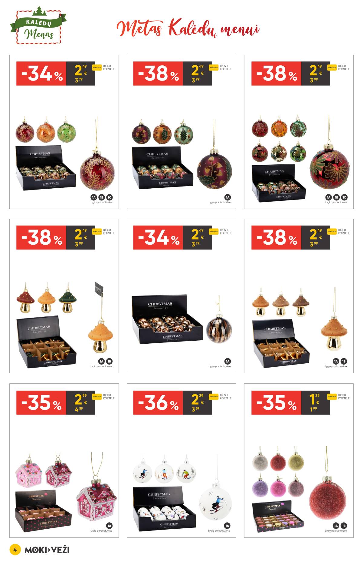 Moki-Veži - Moki-veži kalėdinis nuolaidų leidinys | 2025-11-13 - 2025-12-09 4 puslapis