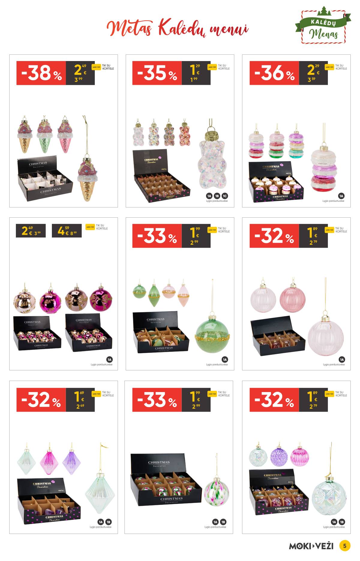Moki-Veži - Moki-veži kalėdinis nuolaidų leidinys | 2025-11-13 - 2025-12-09 5 puslapis