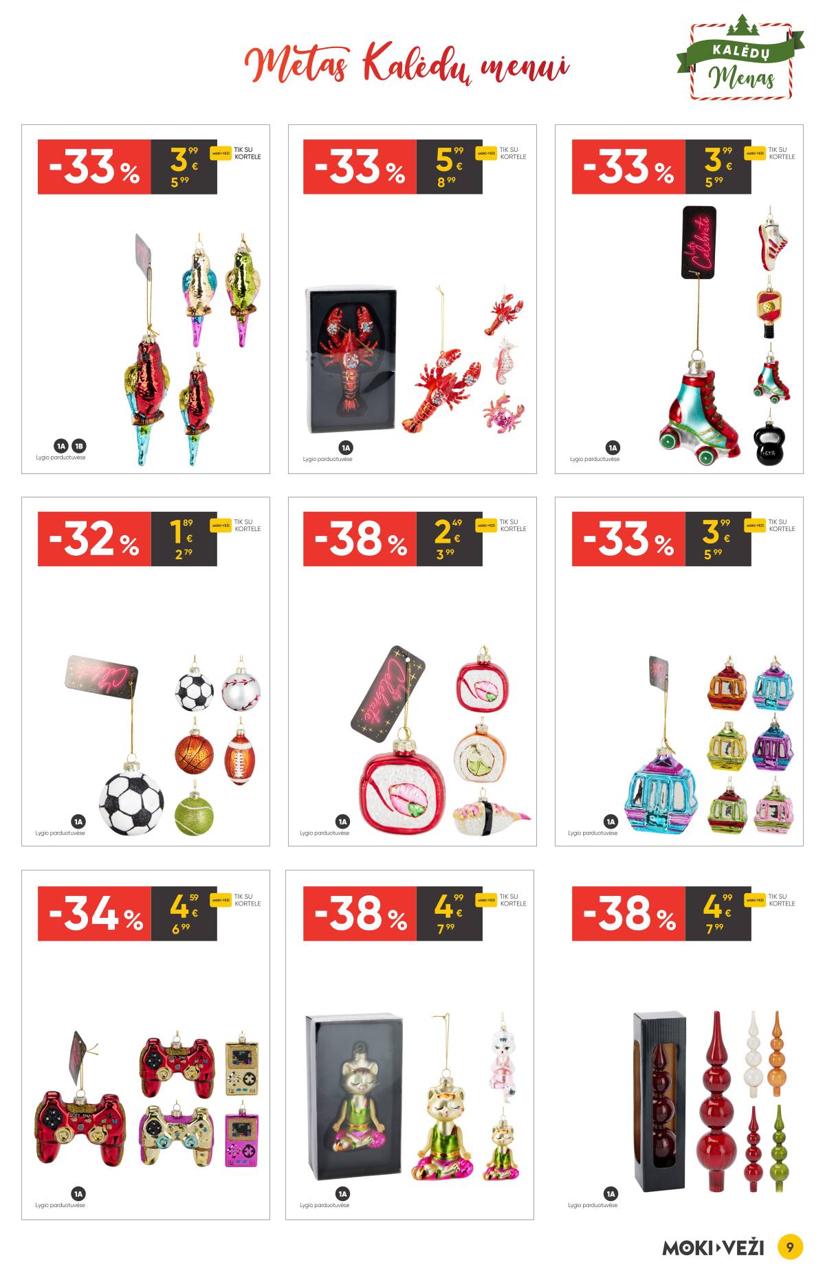 Moki-Veži - Moki-veži kalėdinis nuolaidų leidinys | 2025-11-13 - 2025-12-09 9 puslapis