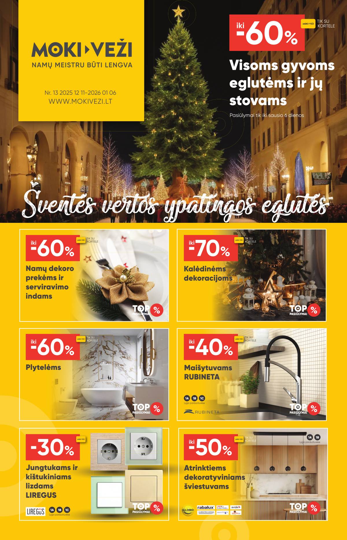 Moki-Veži - Moki-veži akcijų leidinys | 2025-12-11 - 2025-01-06 1 puslapis