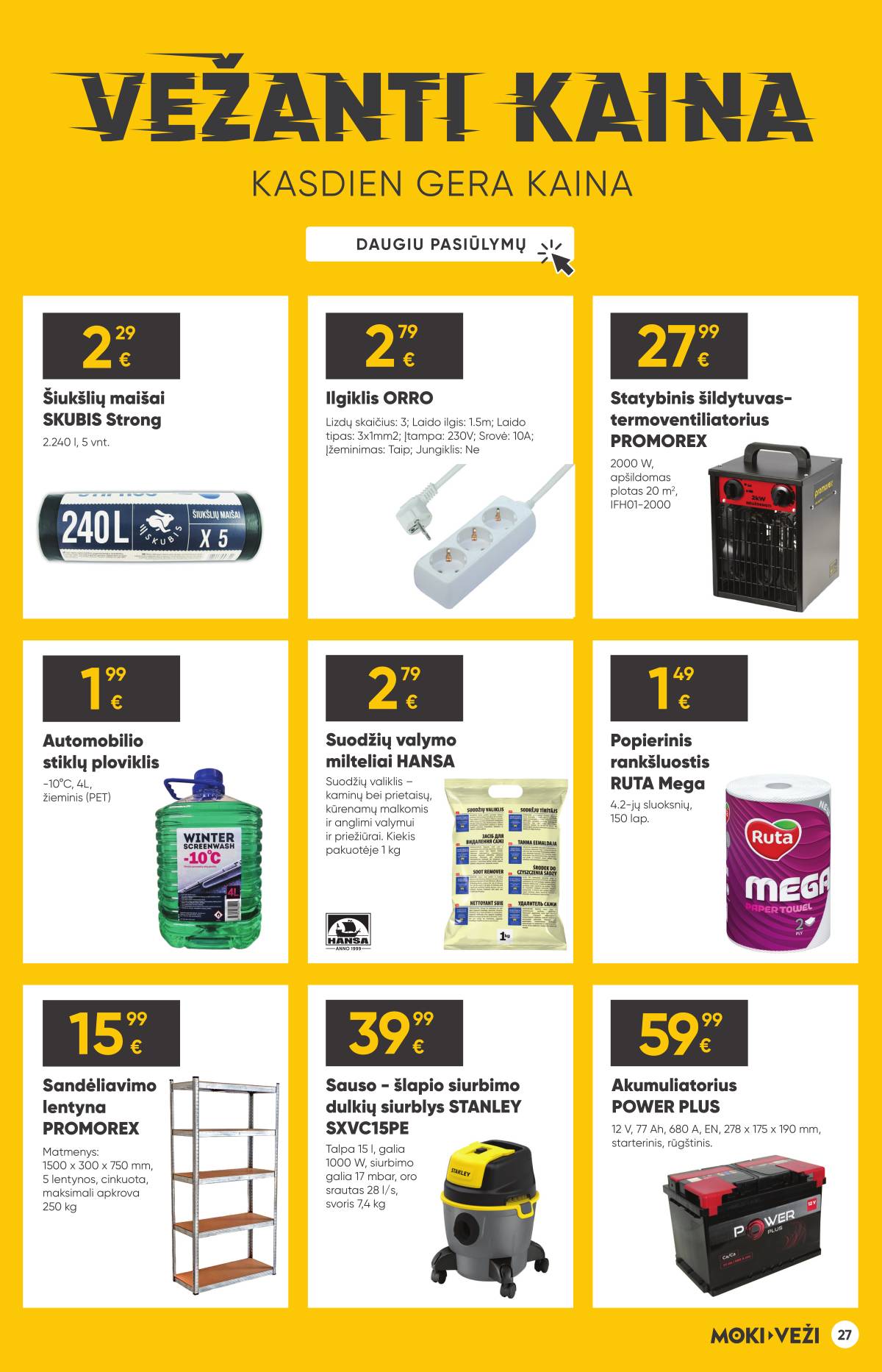 Moki-Veži - Moki-veži akcijų leidinys | 2025-12-11 - 2025-01-06 27 puslapis