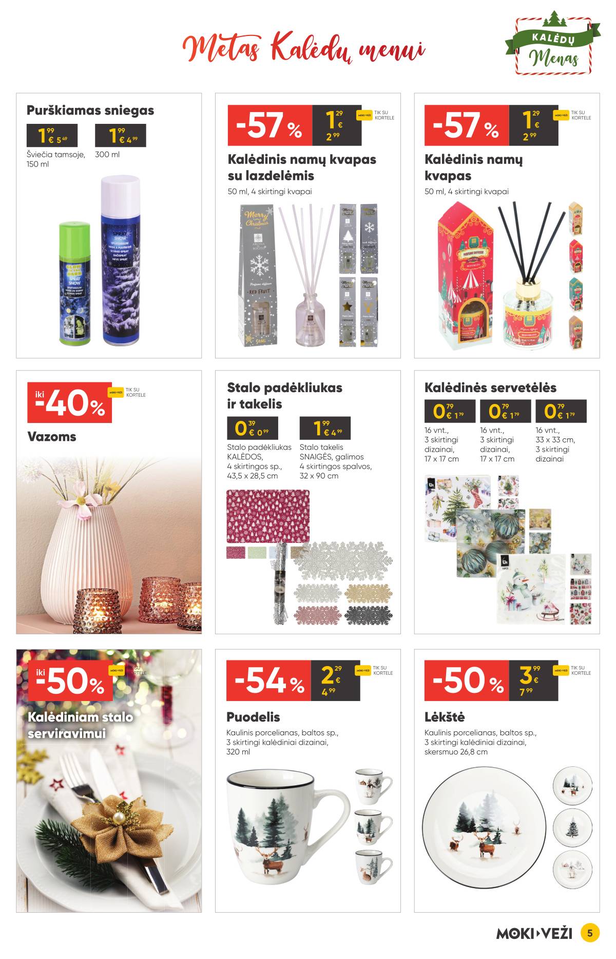 Moki-Veži - Moki-veži akcijų leidinys | 2025-12-11 - 2025-01-06 5 puslapis