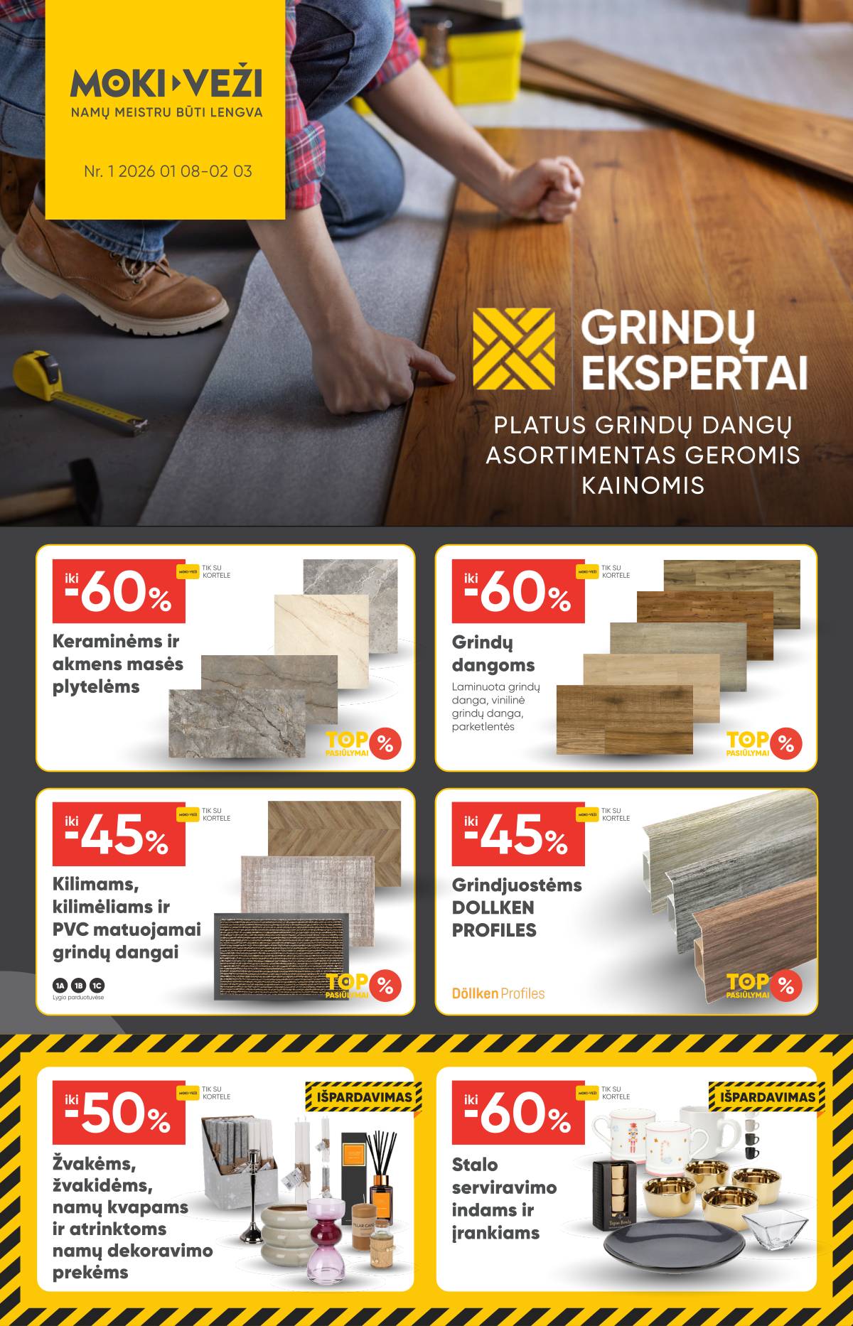 Moki-Veži - Moki-veži akcijų leidinys | 2026-01-08 - 2026-02-03 1 puslapis