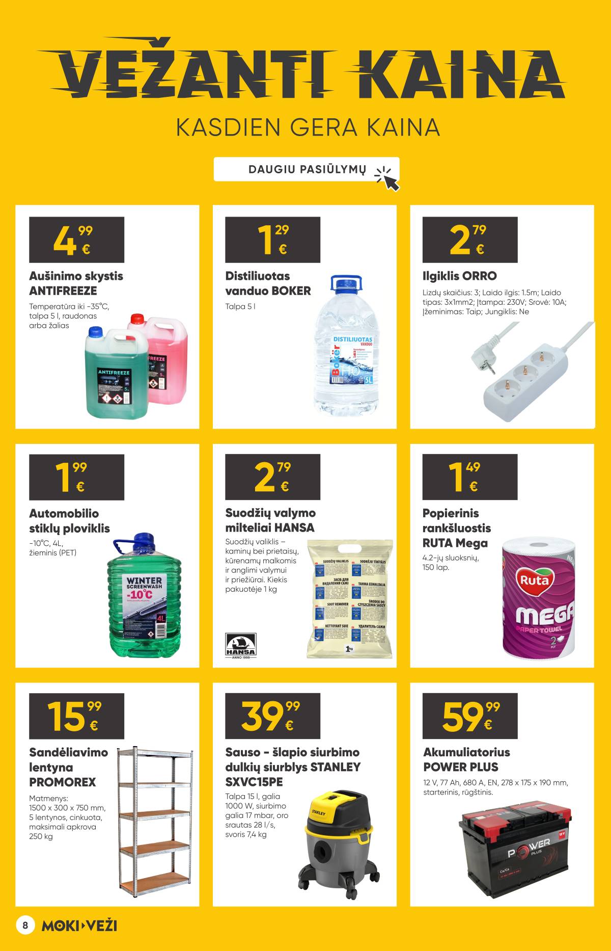 Moki-Veži - Moki-veži akcijų leidinys | 2026-01-08 - 2026-02-03 8 puslapis