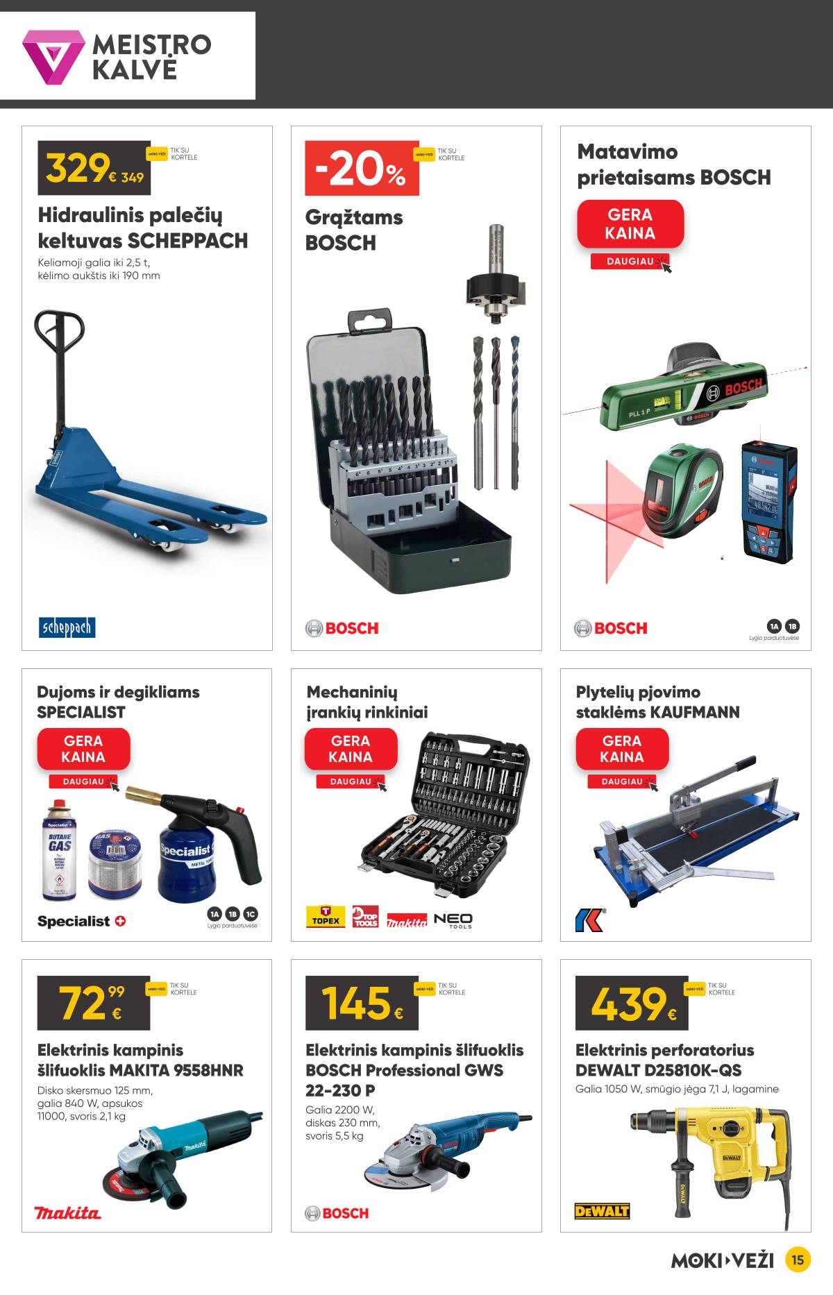 Moki-Veži - Moki-veži akcijų leidinys 15 puslapis