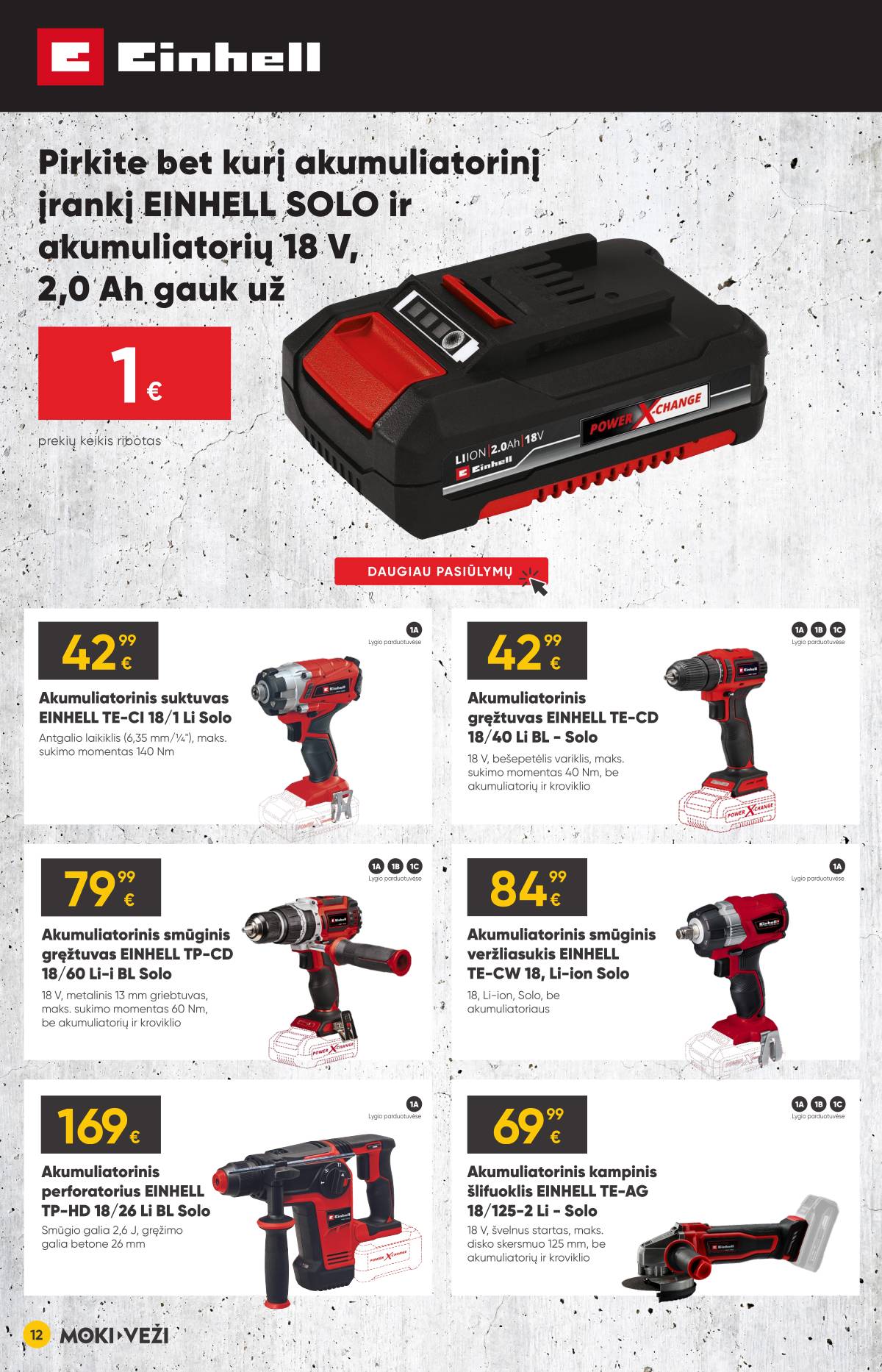 Moki-Veži - Moki-veži akcijų leidinys | 2026-03-05 - 2026-03-31 12 puslapis