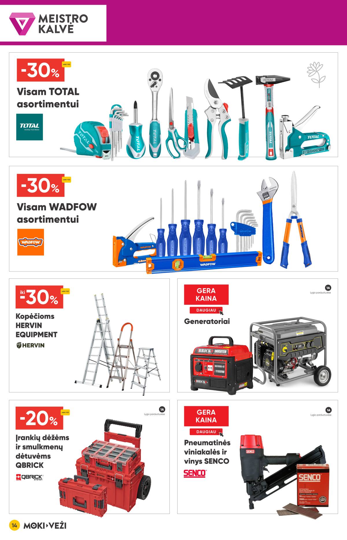 Moki-Veži - Moki-veži akcijų leidinys | 2026-03-05 - 2026-03-31 14 puslapis