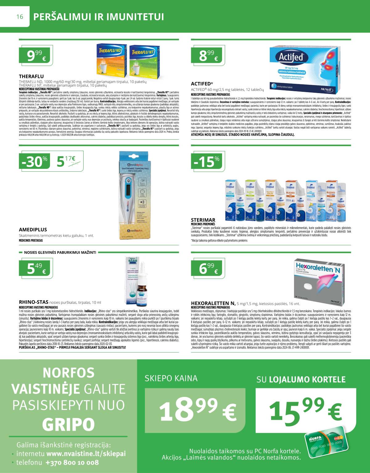 Norfa vaistinė - NORFOS VAISTINĖS SPALIO mėnesio leidinys 16 puslapis