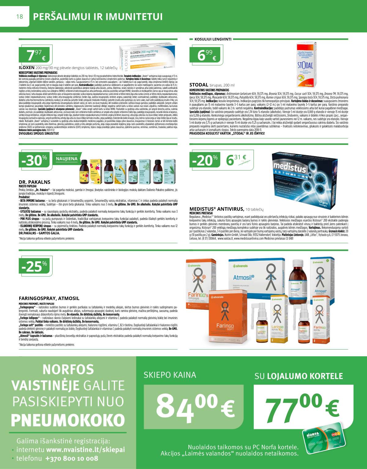 Norfa vaistinė - NORFOS VAISTINĖS SPALIO mėnesio leidinys 18 puslapis