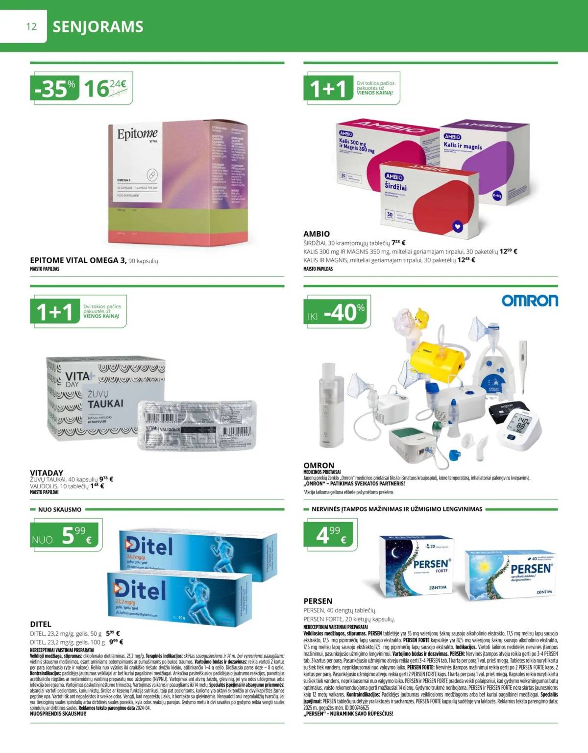 Norfa vaistinė - Norfa vaistinė akcijų leidinys | 2025-11-01 - 2025-11-30 12 puslapis