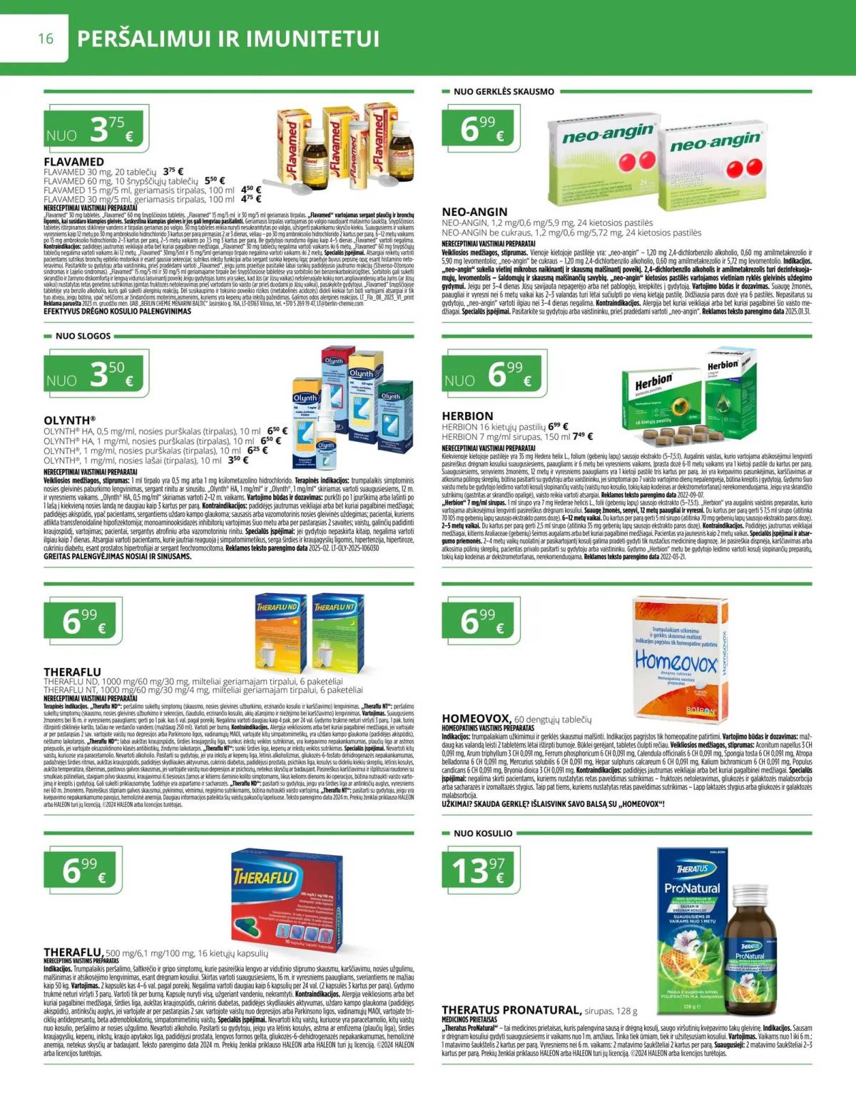 Norfa vaistinė - Norfa vaistinė akcijų leidinys | 2025-11-01 - 2025-11-30 16 puslapis