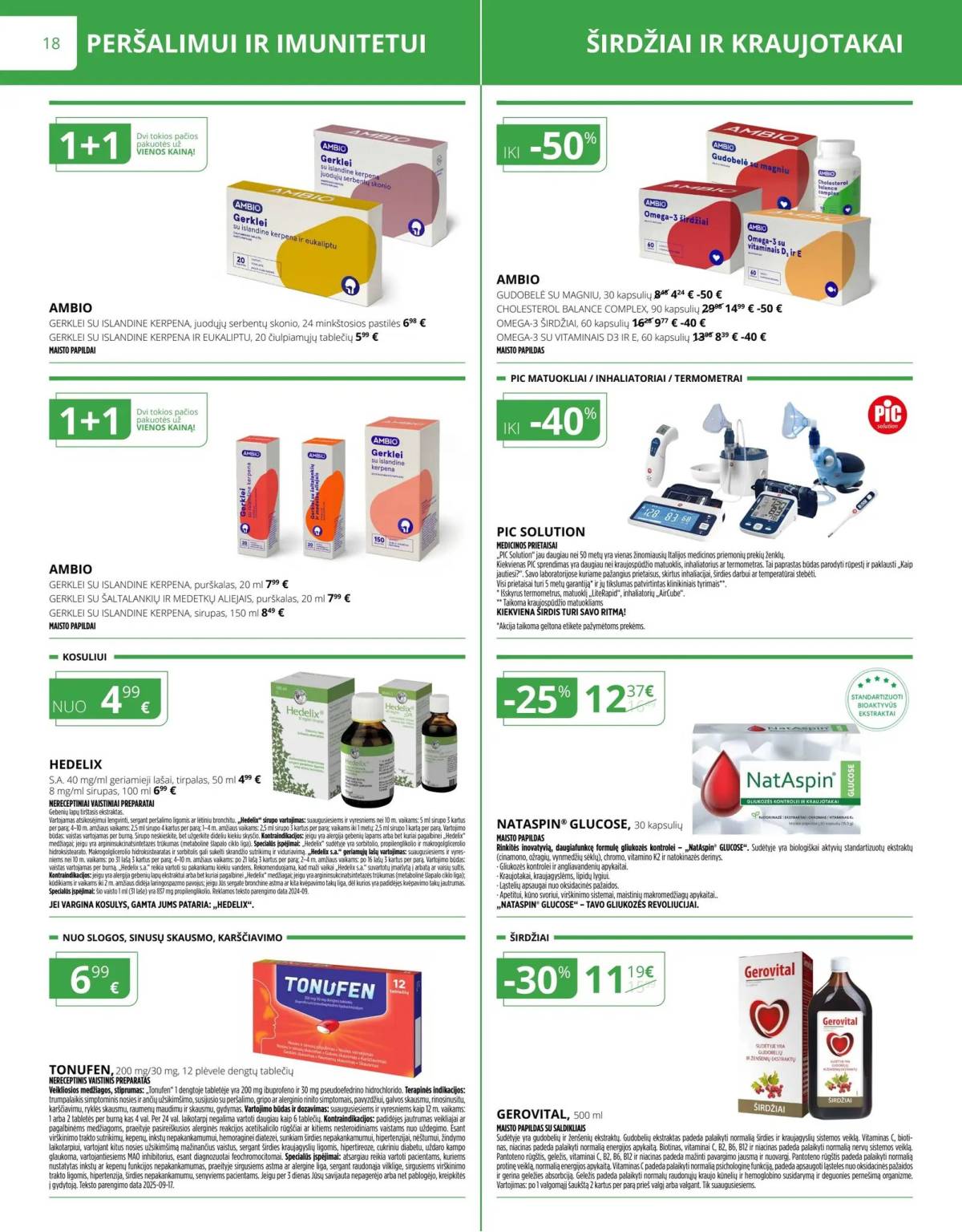 Norfa vaistinė - Norfa vaistinė akcijų leidinys | 2025-11-01 - 2025-11-30 18 puslapis