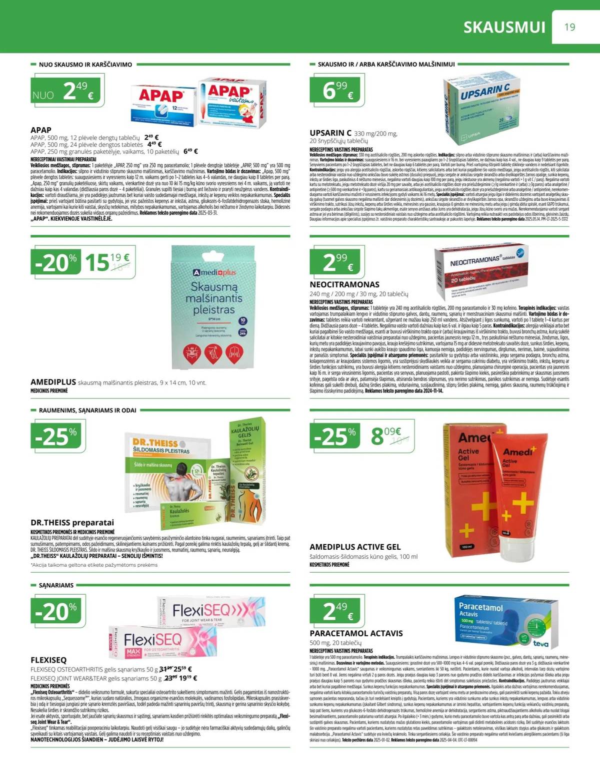 Norfa vaistinė - Norfa vaistinė akcijų leidinys | 2025-11-01 - 2025-11-30 19 puslapis