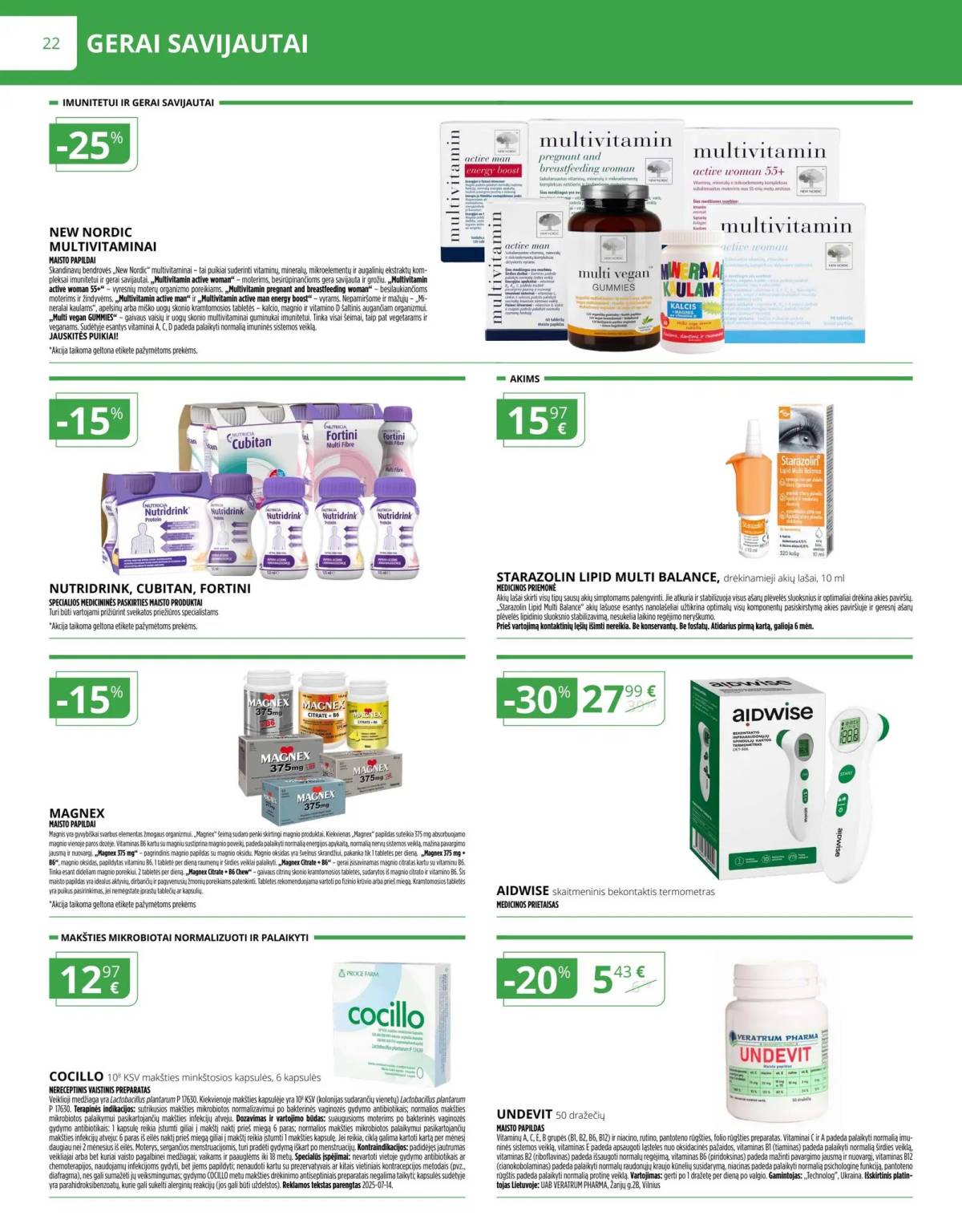 Norfa vaistinė - Norfa vaistinė akcijų leidinys | 2025-11-01 - 2025-11-30 22 puslapis