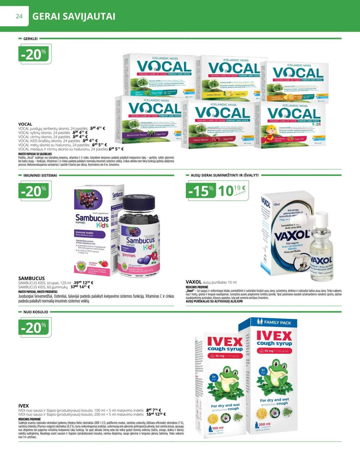 Norfa vaistinė - Norfa vaistinė akcijų leidinys | 2025-11-01 - 2025-11-30 24 puslapis