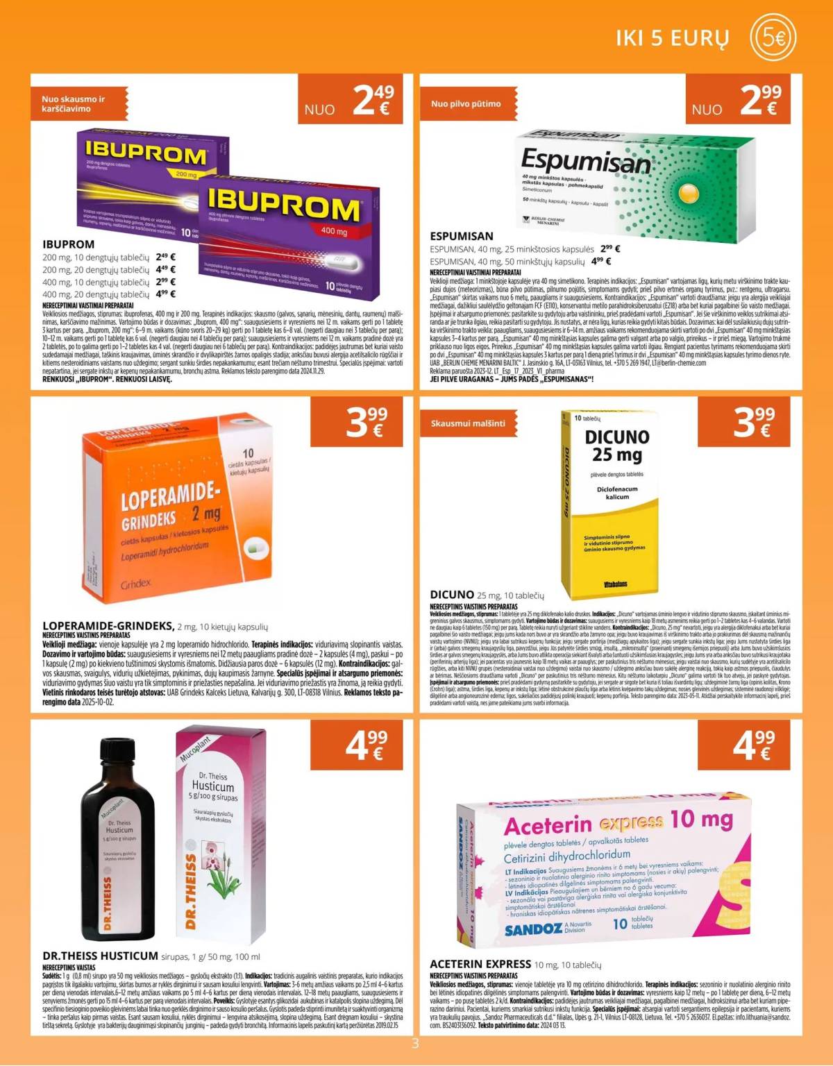 Norfa vaistinė - Norfa vaistinė akcijų leidinys | 2025-11-01 - 2025-11-30 3 puslapis