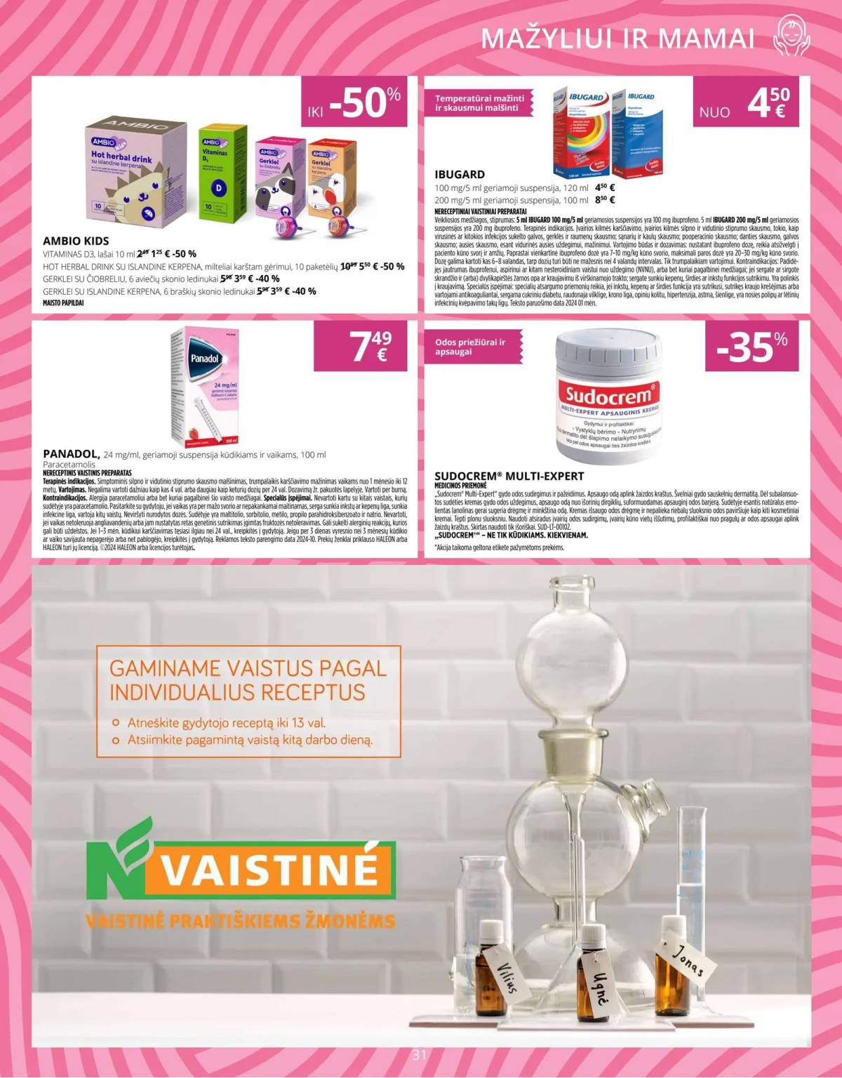 Norfa vaistinė - Norfa vaistinė akcijų leidinys | 2025-11-01 - 2025-11-30 31 puslapis