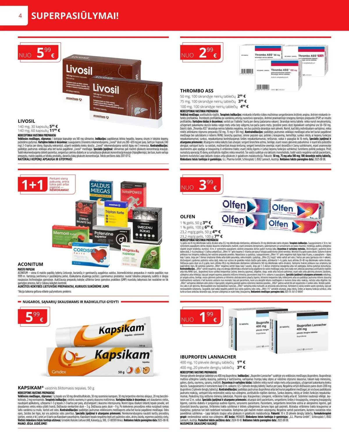 Norfa vaistinė - Norfa vaistinė akcijų leidinys | 2025-11-01 - 2025-11-30 4 puslapis